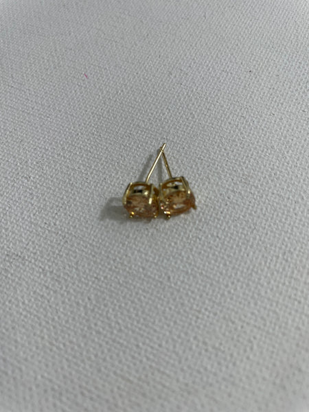 Small Stud Earrings-orange