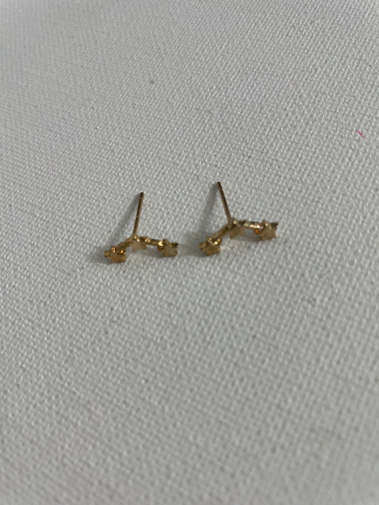 Small Stud Earrings-3 star