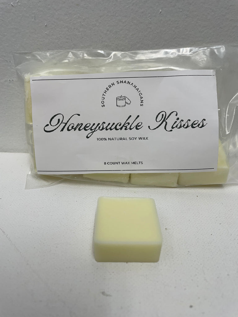 Homemade 8 count Wax Melts-Honeysuckle Kisses-Cream/yellow