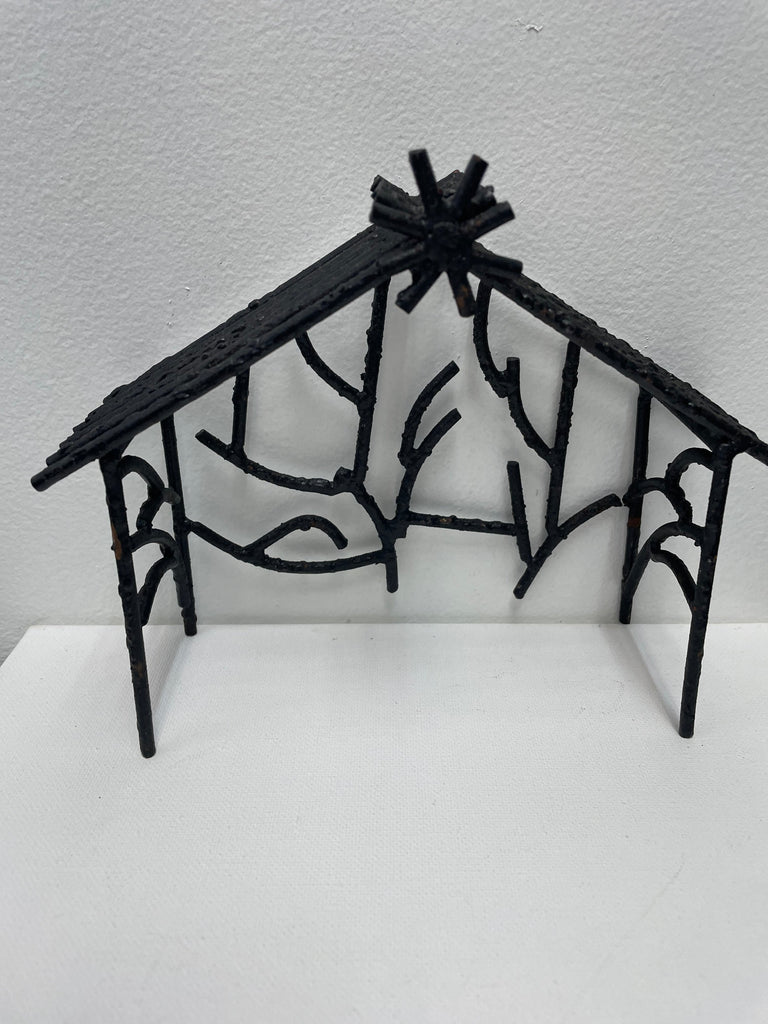Black Wrought Iron Manger 5"Tall x 8"Wide OhhMy! Gifts and Things, LLC