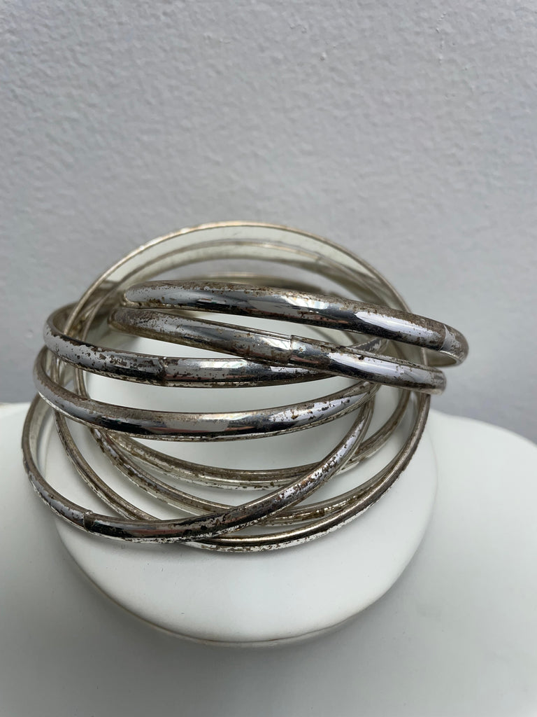 Preloved 8 Strand Silver Bengel Bracelet