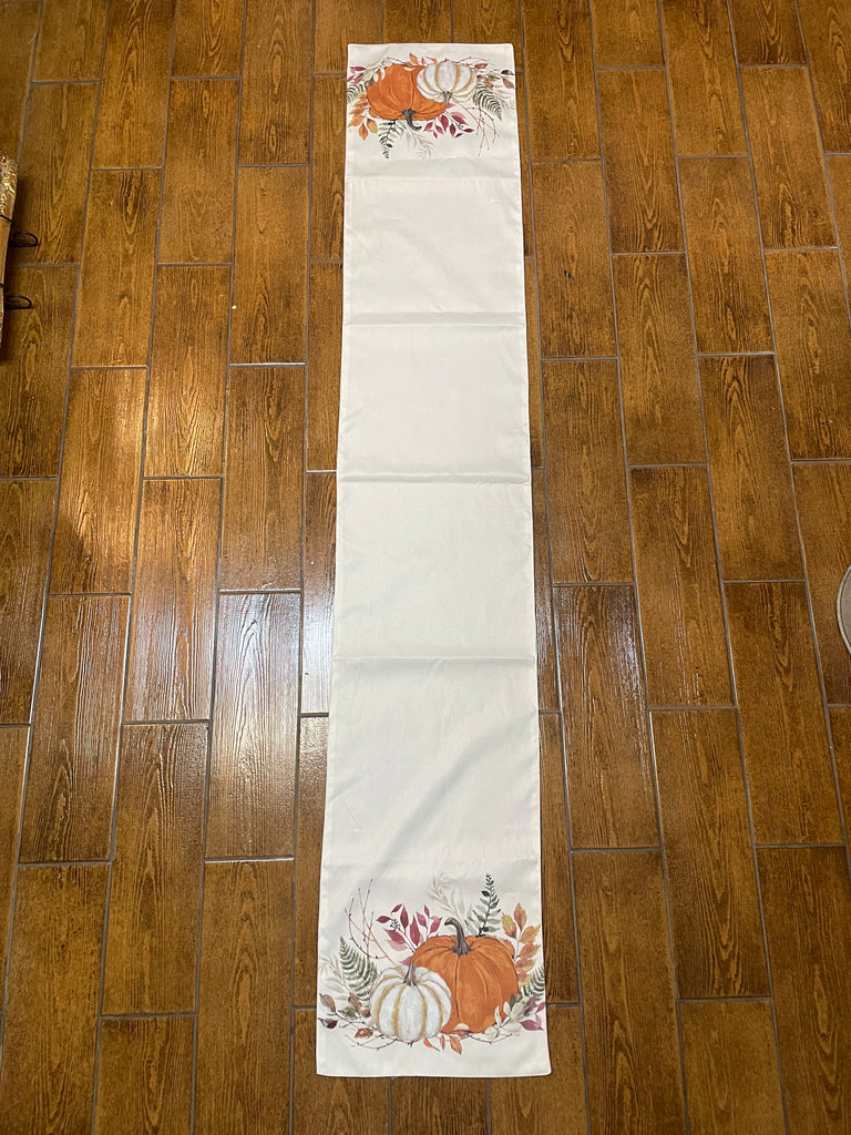 72"x13" Fall Runner w/pumpkins