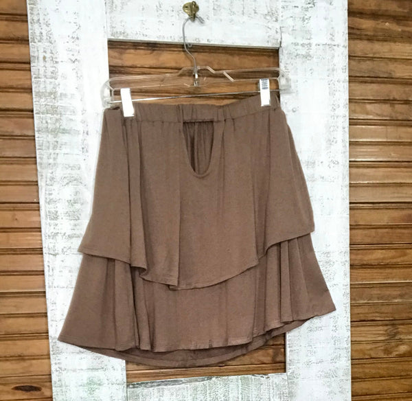 Ruffled Strapless Short Set