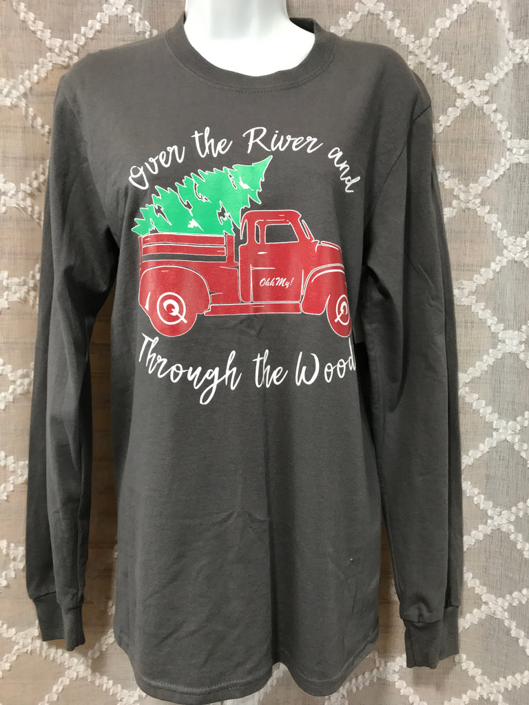 Over the River and Through the Woods Christmas T-Shirt