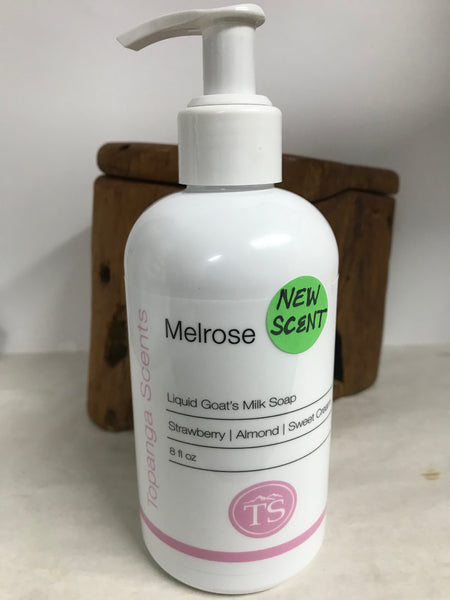 Topanga Scents Goat Milk Soap-8oz.-Strawberry/almond/