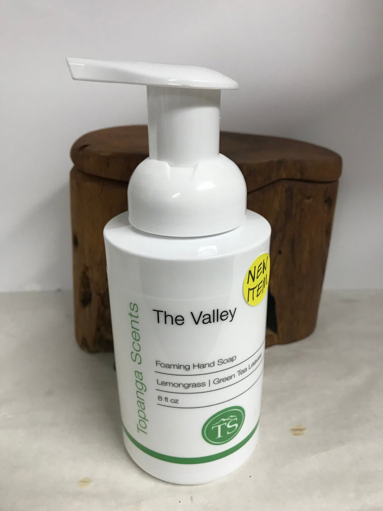 Topanga Foaming Hand Soap-The Valley-Lemongrass/Green Tea Leaves/8 oz