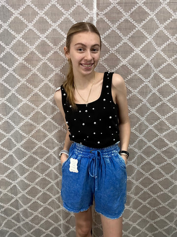 Ocean Blue denim Short