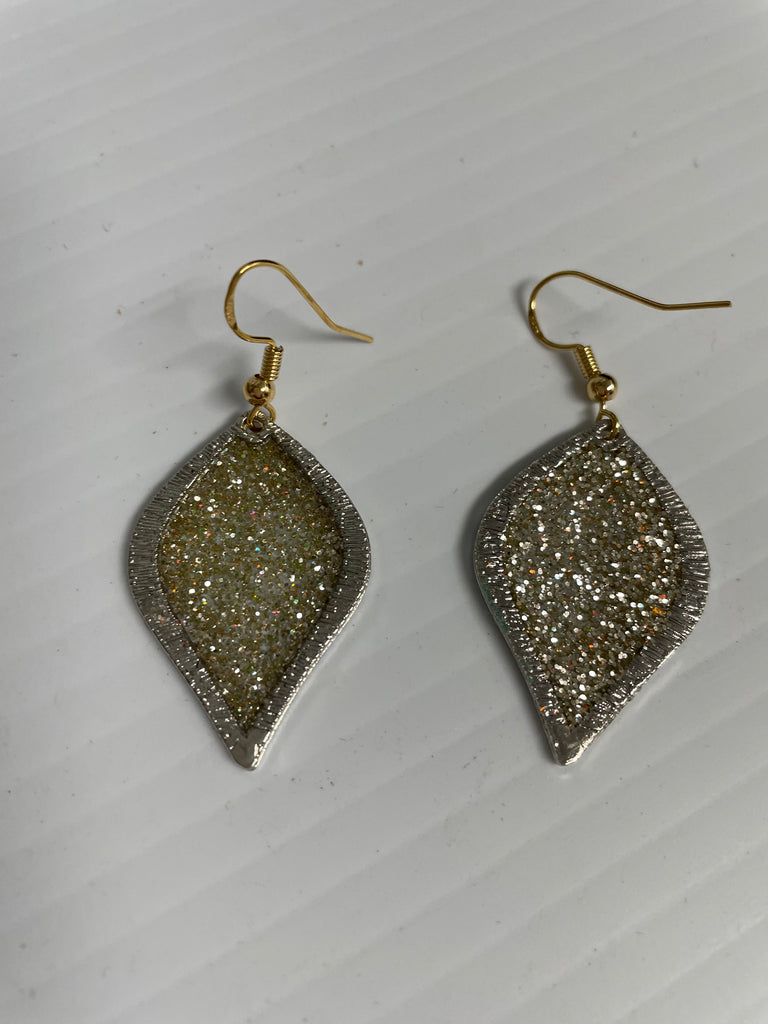 Teardrop Resin Earrings Kendra Schrader-silver