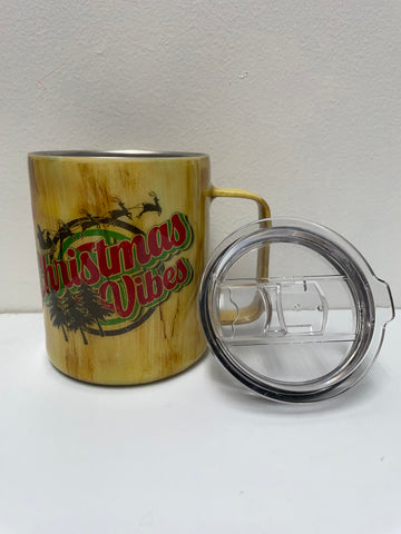 Christmas Mug with top "Christmas Vibes"