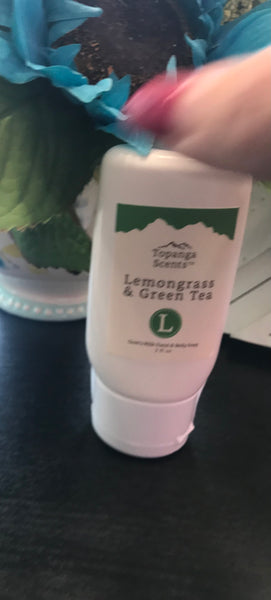 Topanga Scents Goat Milk Body's Soap-2oz.-lemongrass & green tea