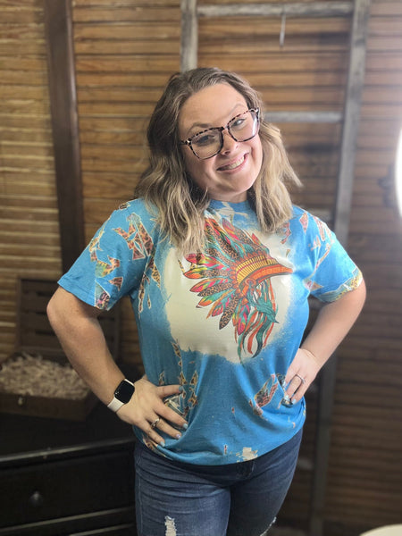 T Shirt Indian Head Dress Tonji Dilmore