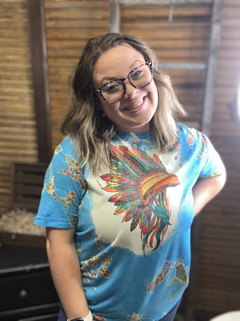 T Shirt Indian Head Dress Tonji Dilmore