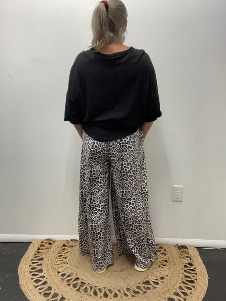 Wide Leg Elastic Waist Pants Melissa McCoy