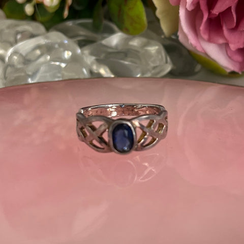 Ring: Sterling Silver Blue Stone