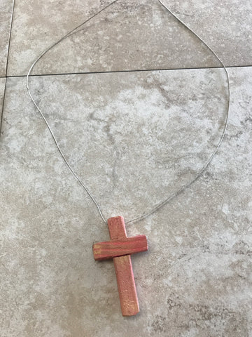 Cross Necklace Painted