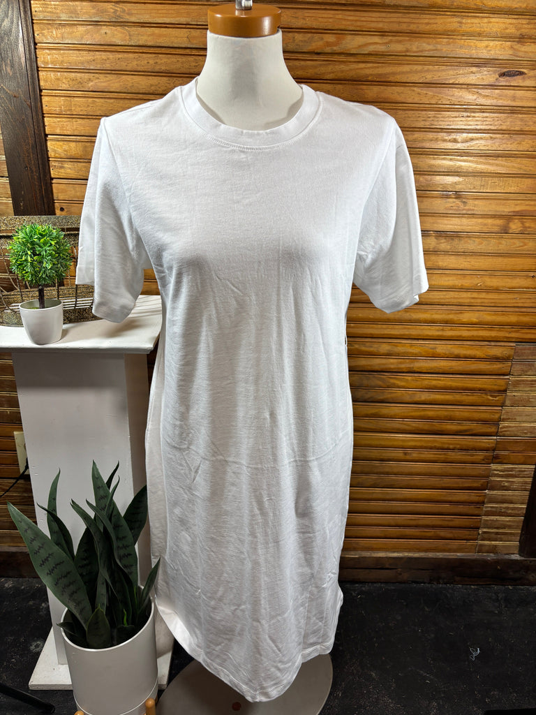 SixFifty Tshirt Dress - White Debra Hodge