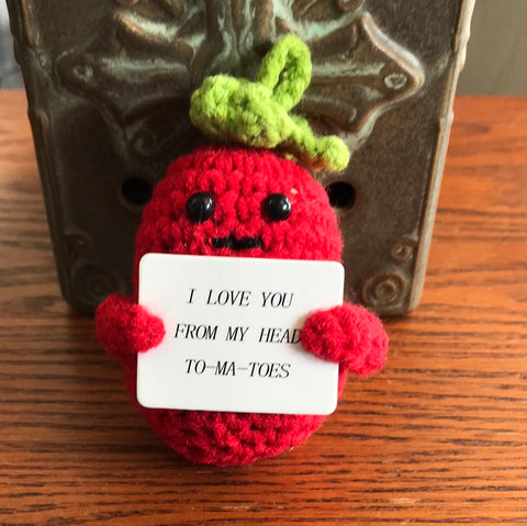 Crochet Emotional Support Tomato