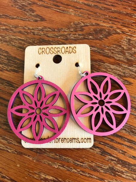 Circle Flower Earrings