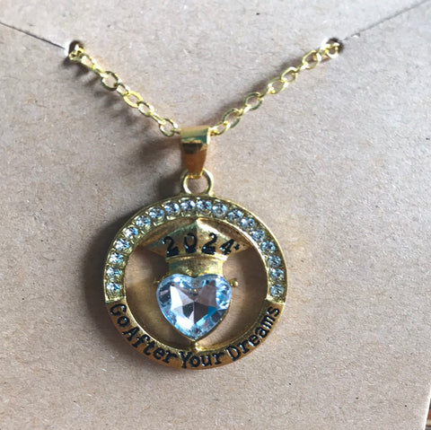 2024 Graduation Necklace/Heart