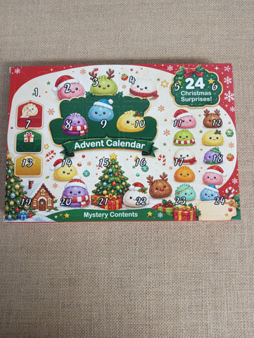 10"x7"Box Advent calendar squishes/Christmas