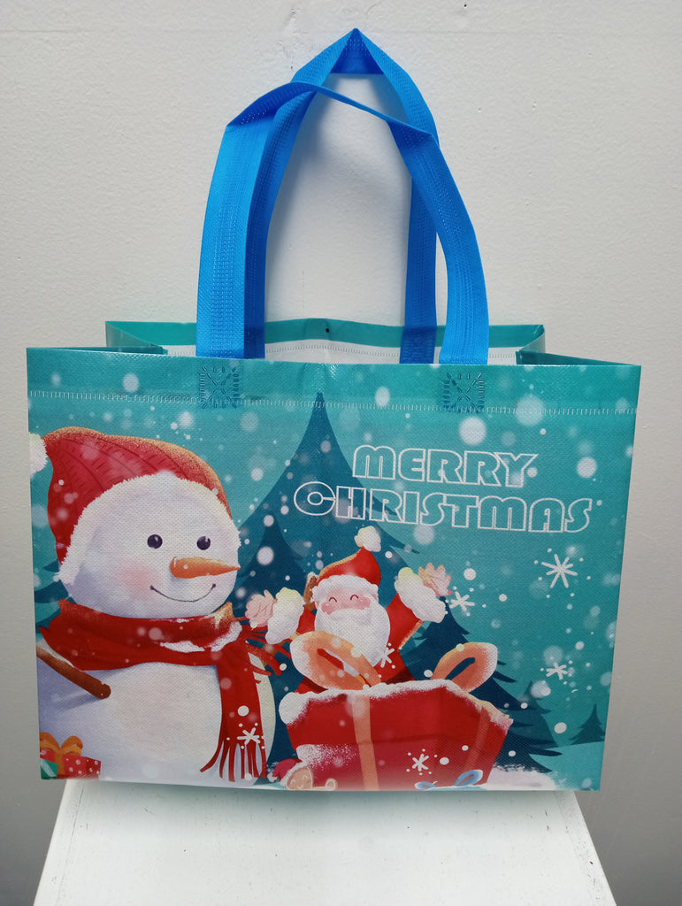 12"X13"Christams gift bags w/Snowman & Merry Christmas