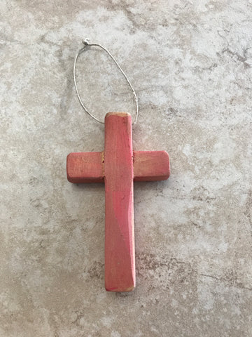 Cross Ornament Painted