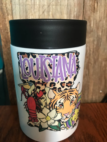 Stainless Can Koozie (Regular Sized)-tiger