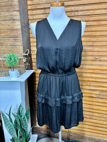 Naked zebra V-neck sleeveless dress ￼ Amanda Queen