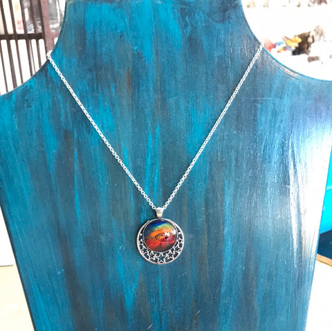 Necklace - Hand Painted Star Pendent