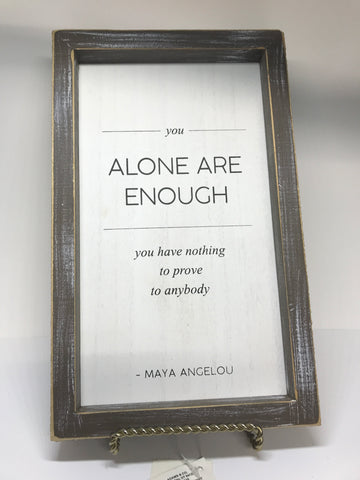 Wall Art/You Alone Are Enough-10 1/4"x 6 1/4"