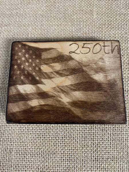 3x4 Hand-Made Wood Burned Shelf-Sitter - Artisan Farmhouse Decor Rick Dantzler