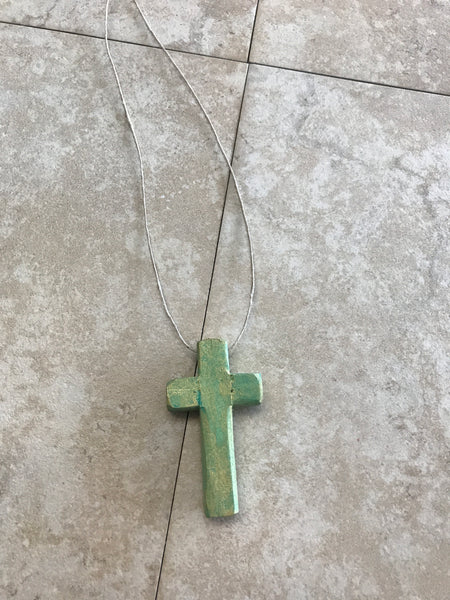 Cross Necklace Painted