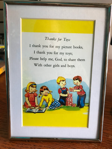 5"x7" Thanks For Toys" Saying Picture Frame