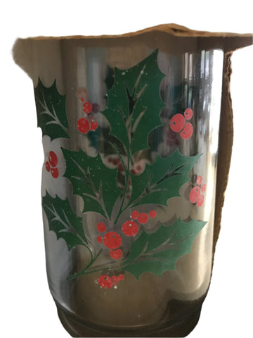 "Holly" 6 piece Christmas Drinkware Set