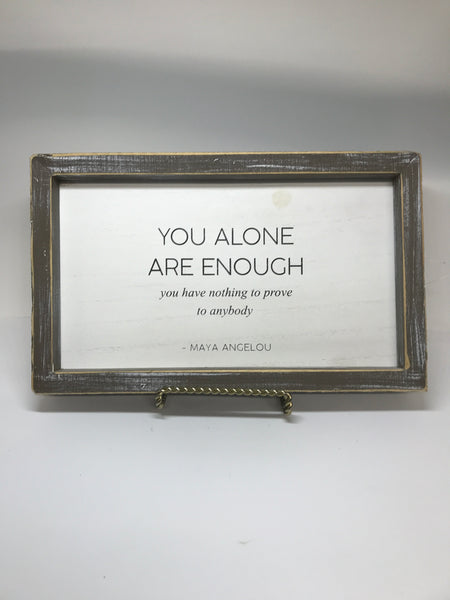 Wall Art/You Alone Are Enough-10 1/4"x 6 1/4"