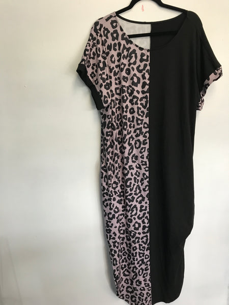 Leopard Block Dress