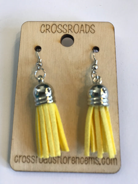 Tassel Earrings-yellow