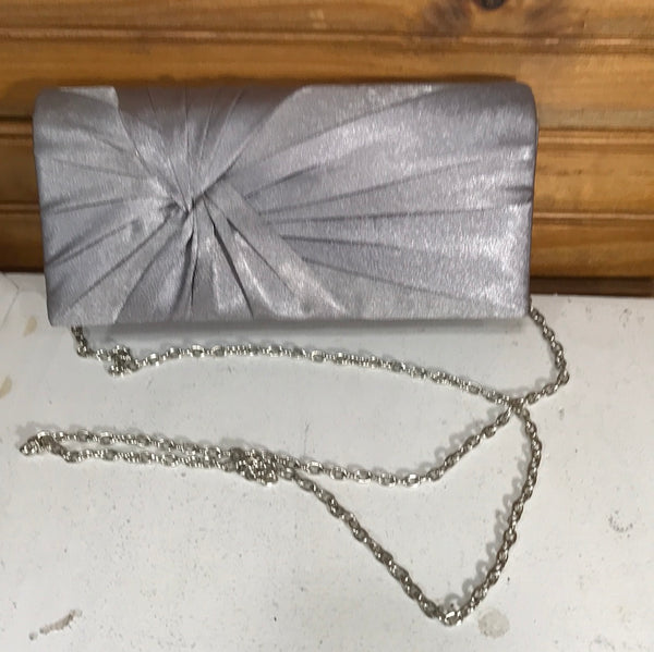 Silver RSVP Shoulder Clutch