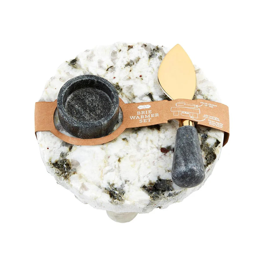 Granite Brie Warmer Set
