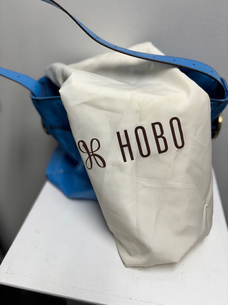 HOBO Render Tranquil Blue Leather Shoulder Bag Kathy Mangum
