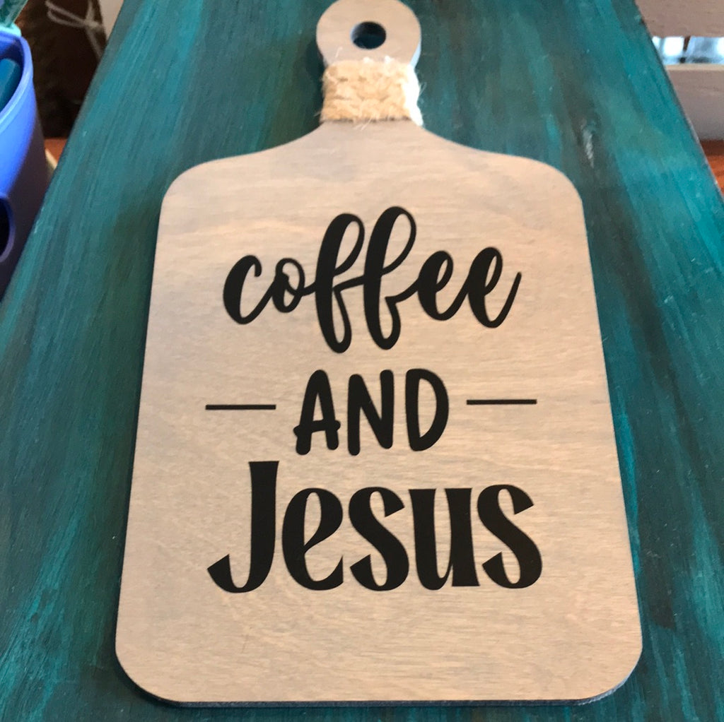 Handmade Wood Cutting Boards-Coffee And Jesus
