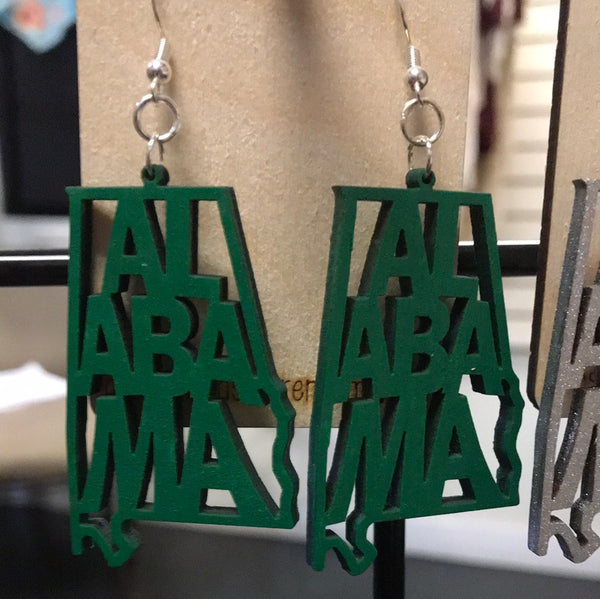 Alabama Earrings-green