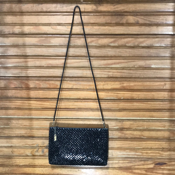 Black Vintage Lyrella Shoulder Clutch