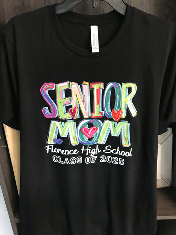 Senior Mom T-Shirts-Florence High School-Class of 2025