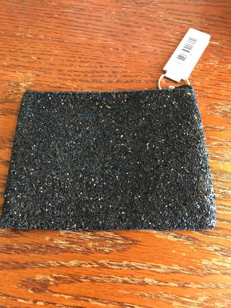 Keychain Coin Pouch-Black Sparkly