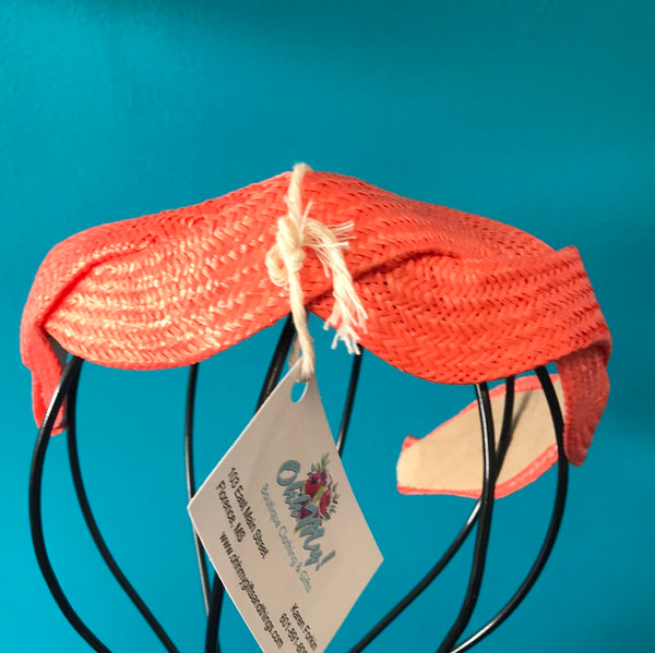 Straw Headband-orange