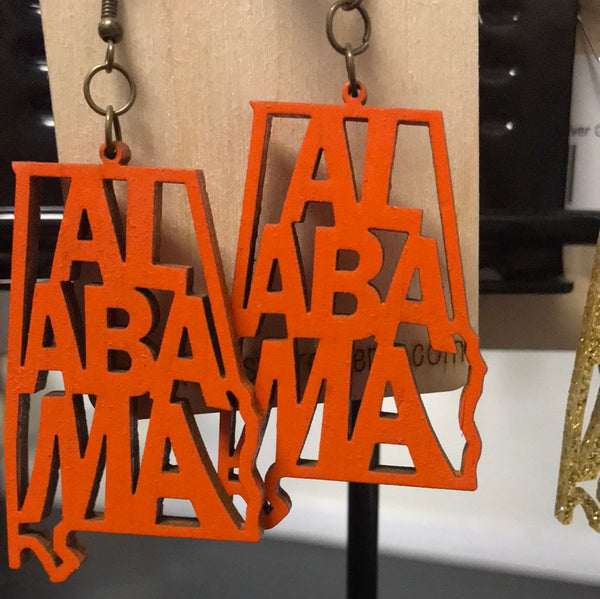 Alabama Earrings-orange