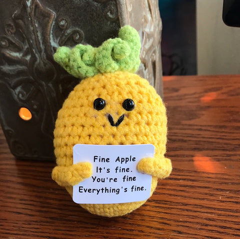 Crochet Emotional Support Fine Apple