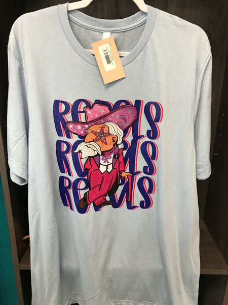 Sport T-Shirts-Light Blue rebels w/colonel