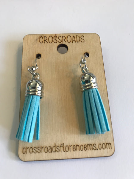 Tassel Earrings-blue